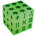 Luminous Mahjong Style 3x3x3 Magic Cube
