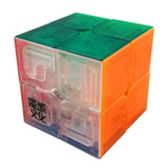 MoYu LingPo Stickerless 2x2x2 Magic Cube Transparent