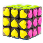 YongJun Heart Tiled 3x3x3 Magic Cube Puzzle Black