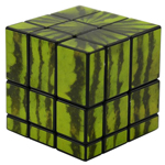 Mir-two Watermelon 3x3x3 Mirror Block Magic Cube Black