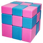 ShengShou 3x3x3 Mixed Color Mirror Block Magic Cube