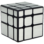 Cube Classroom Mirror S 3x3x3 Brushed Silver Stickered Magic Cube