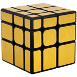 Cube Classroom Mirror S 3x3x3 Brushed Golden Stickered Magic Cube