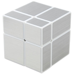 ShengShou 2x2x2 Mirror Block Magic Cube Silver White