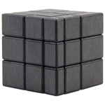 ShengShou Brushed Dark Grey Mirror Blocks Magic Cube Black