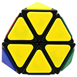 QJ Tetraminx Corner Cut Pyraminx Magic Cube Black