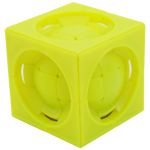 limCube Deformed 3x3x3 Centrosphere Cube Puzzle Yellow