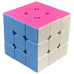 YongJun GuanLong V2 3x3x3 Stickerless Magic Cube Pink Versio...