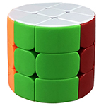 HE SHU Cylinder 3x3x3 Stickerless Magic Cube