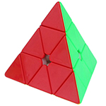 YuXin HuangLong M Magnetic Pyraminx Speed Cube Stickerless Deep Red Version
