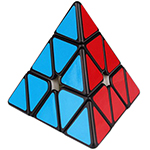 YuXin HuangLong M Magnetic Pyraminx Speed Cube Black