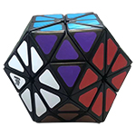 WitEden Rainbow Plus Tetrakaidecahedron Magic Cube Black