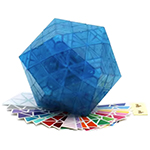 MF8 & OSKAR Icosahedron Version V Magic Cube Transparent Blue