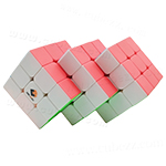 CubeTwist Triple Conjoined 3x3 Magic Cube Vesion 3 Stickerle...