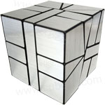 SQ Ghost Hexahedron Cube Silvery Stickered with Black Body