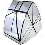 SQ Ghost Pentahedron Silvery Stickered with Black Body