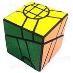 JuMo Crazy Ghost 2x3x3 Cube 6-Color Stickered with Black Body
