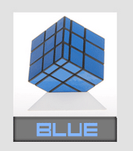 CubeTwist Mirror Blocks Cube Fluorescent Blue