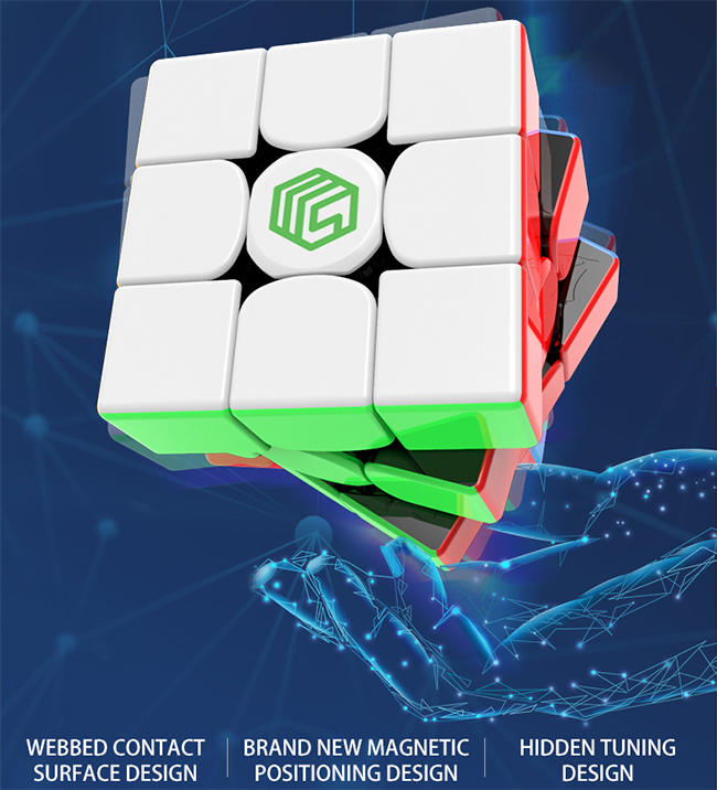MsCUBE MS3-V1 3x3x3 Magnetic Speed Cube Single Positioning Version