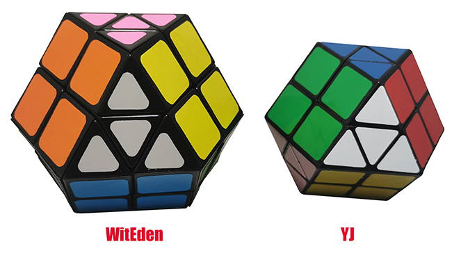 WitEden Rainbow Plus Tetrakaidecahedron Magic Cube Stickerless