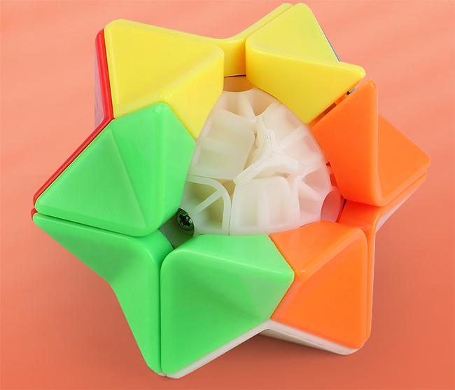 ZY Prismatic Pocket 2x2 Magic Cube Macarone Color Scheme