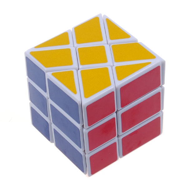 Include 3X3 Fluctuation Angle Puzzle Cube, Windmill Cube 2x3 Shape Mod, Fisher Cube 3x3x3 Shape Twisty Puzzle OJIN Jelly Color Design Series Sets-Pack of 3