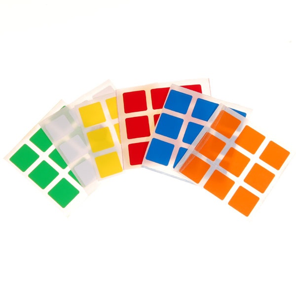 6 Color Replacement Stickers for 3x3x3 Shengshou Cube STICKERS ONLY 