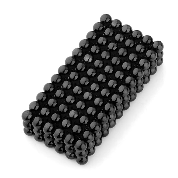 216pcs 5mm Black Bucky Balls Magic Beads CyberCube Puzzle Toy - MPCO Magnets