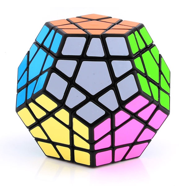 Black Shengshou Megaminx Dodecahedron Magic Cube  Puzzle 