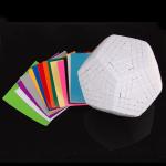 MHZ 7-Layer 12-Color Teraminx Magic Cube White