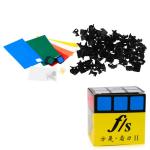 Funs Puzzle ShuangRen II 3x3 Magic Cube DIY Kit 57mm Black