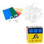 Funs Puzzle ShuangRen II 3x3 Magic Cube DIY Kit 57mm White