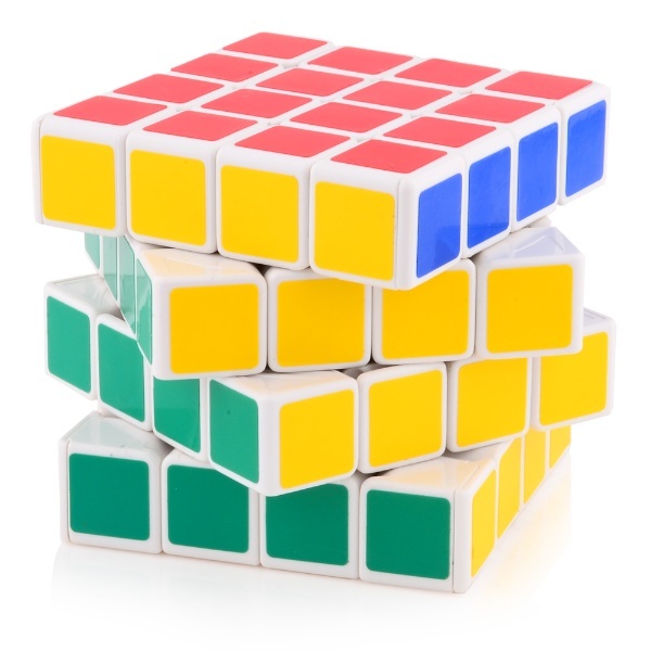Shengshou White 4x4 4x4x4 Revenge Speed Magic Cube SpringAdjust Twist Puzzle Toy 