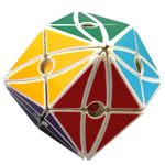 YJ MoYu Evil Eye II - Open Eye Rhombic Dodecahedron Magic Cube White
