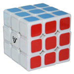 Funs Puzzle Mini JieYun 3x3x3 Speed Cube 54.6mm White