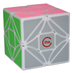 limCube 3x3x3 Simplified Dreidel Magic Cube White