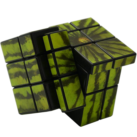 Fangge 3x3x3 watermelon Magic Cube 57mm mirror puzzle Cube for children adults 