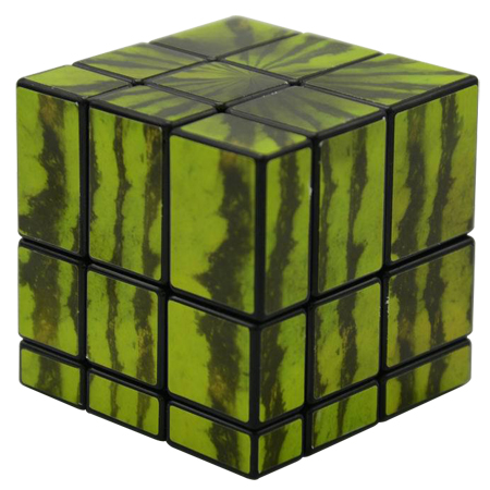 FangGe 3x3x3 watermelon Magic Cube 57mm Mirror Puzzle Cube For Children Adults 
