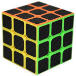 CB 3x3x3 Carbon Fibre Stickered Magic Cube