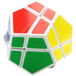 QJ 2x2 Megaminx Dodecahedron Magic Cube White