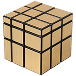 ShengShou 3x3x3 Golden Mirror Cube Magic Cube Black