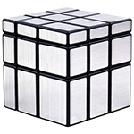 Cyclone Boys 3x3x3 Mirror Block Magic Cube Silver