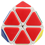 QJ Tetraminx Corner Cut Pyraminx Magic Cube White