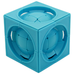 limCube Deformed 3x3x3 Centrosphere Cube Puzzle Blue