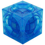 limCube Deformed 3x3x3 Centrosphere Cube Limited Edition Transparent Blue