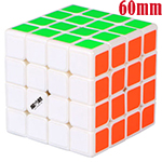 MoFangGe Mini Thunder Clap 4x4x4 Speed Cube 60mm White