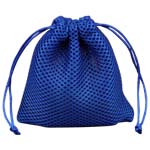 Drawstring Mesh Magic Cube Bag Protection Pouch Blue