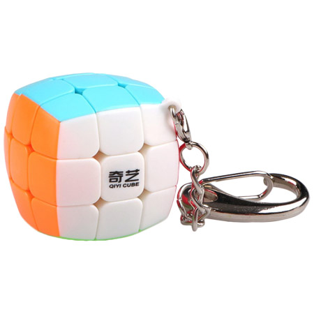 Details about   QIYI mini teamed bread 3x3x3 magic cube puzzle toy with keychain for decorating