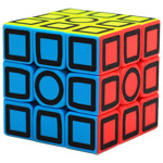 Carbon Fiber 3x3x3 Pierced Magic Cube