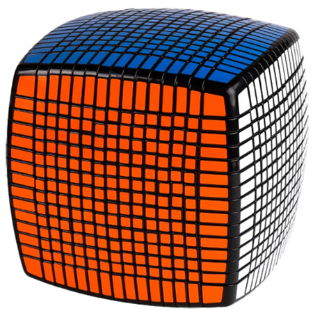 Moyu 15x15x15 Cube Magique Professionnel tordu Puzzle Intelligence jouet Noir 